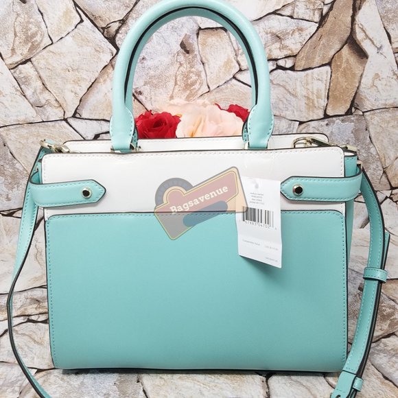 Medium Satchel Staci Poolside White Kate Spade - Picture 6 of 14